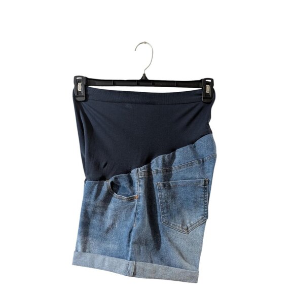 HOFISH Over the Belly Maternity Shorts Size L โ Comfy Stretch Cotton with Pocket - Picture 5 of 8